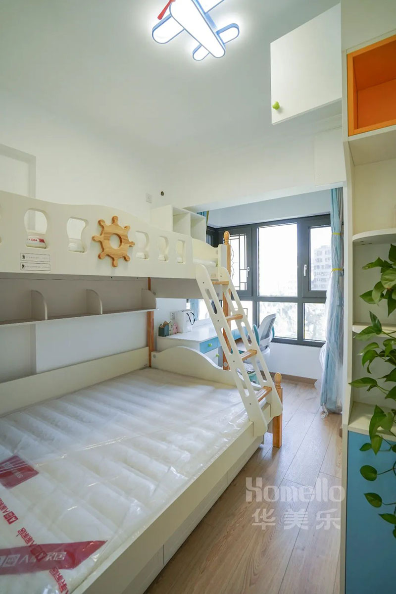 108㎡三居，打造大橫廳柜墻，細化臥室布局，全屋功能性拉滿